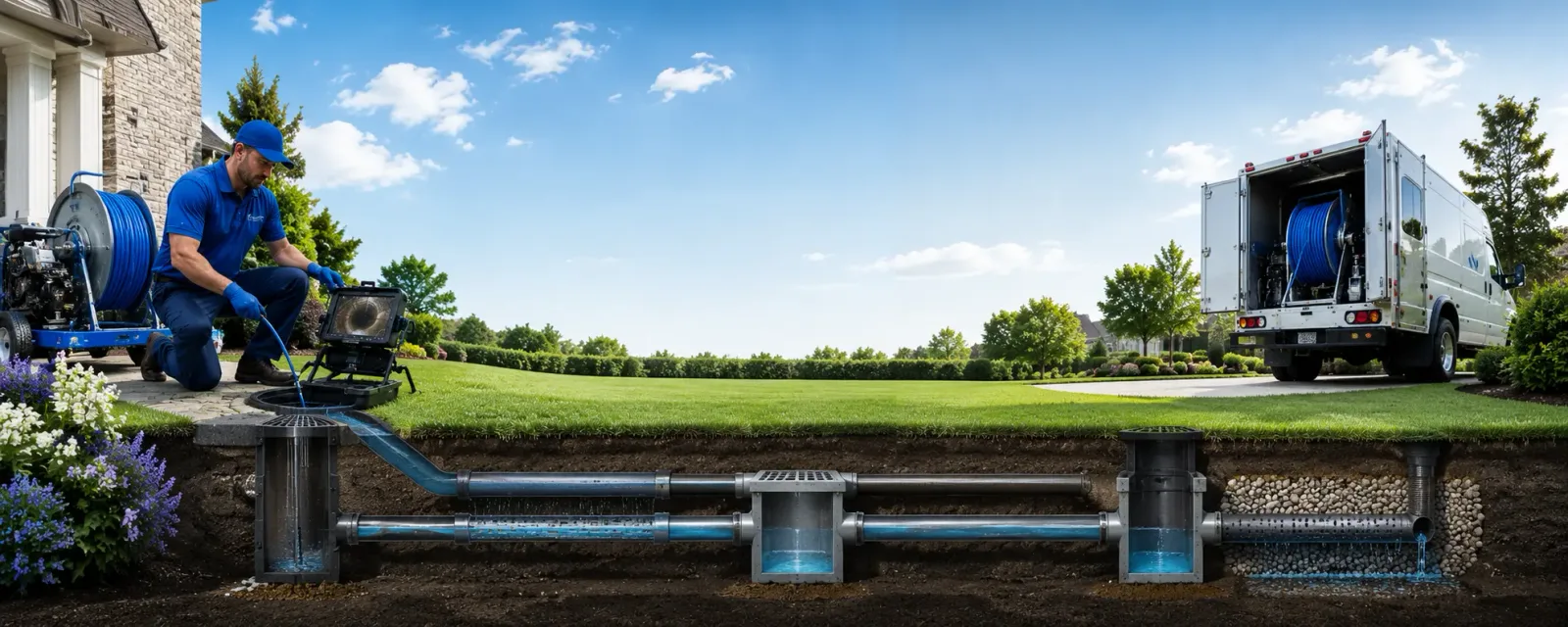 Outdoor drain cleaning information for Mount Holly, NC